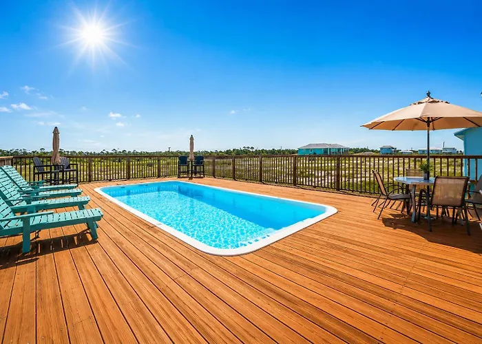 South Of Somewhere Beachfront With Private Pool, Gulf & Bay Views Gulf Shores